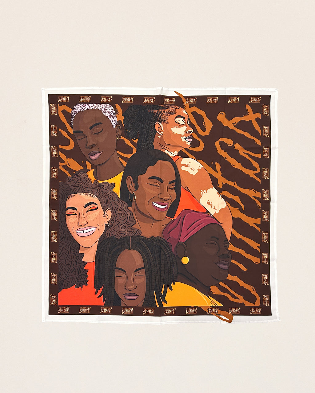 Pañoleta ilustrada We Are Proud Prietas