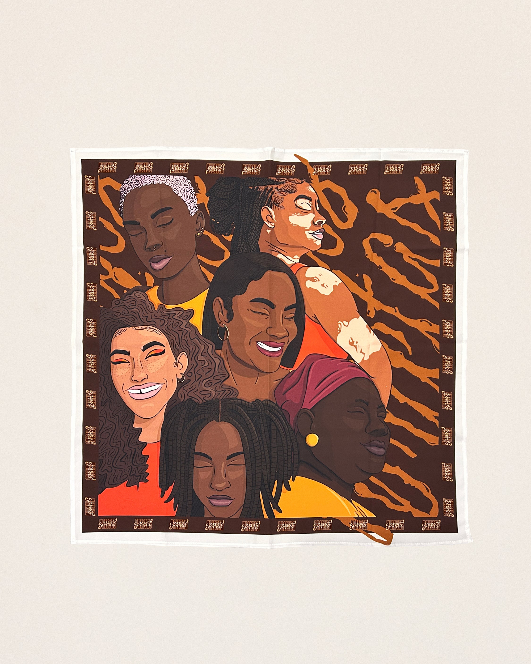 Pañoleta ilustrada We Are Proud Prietas