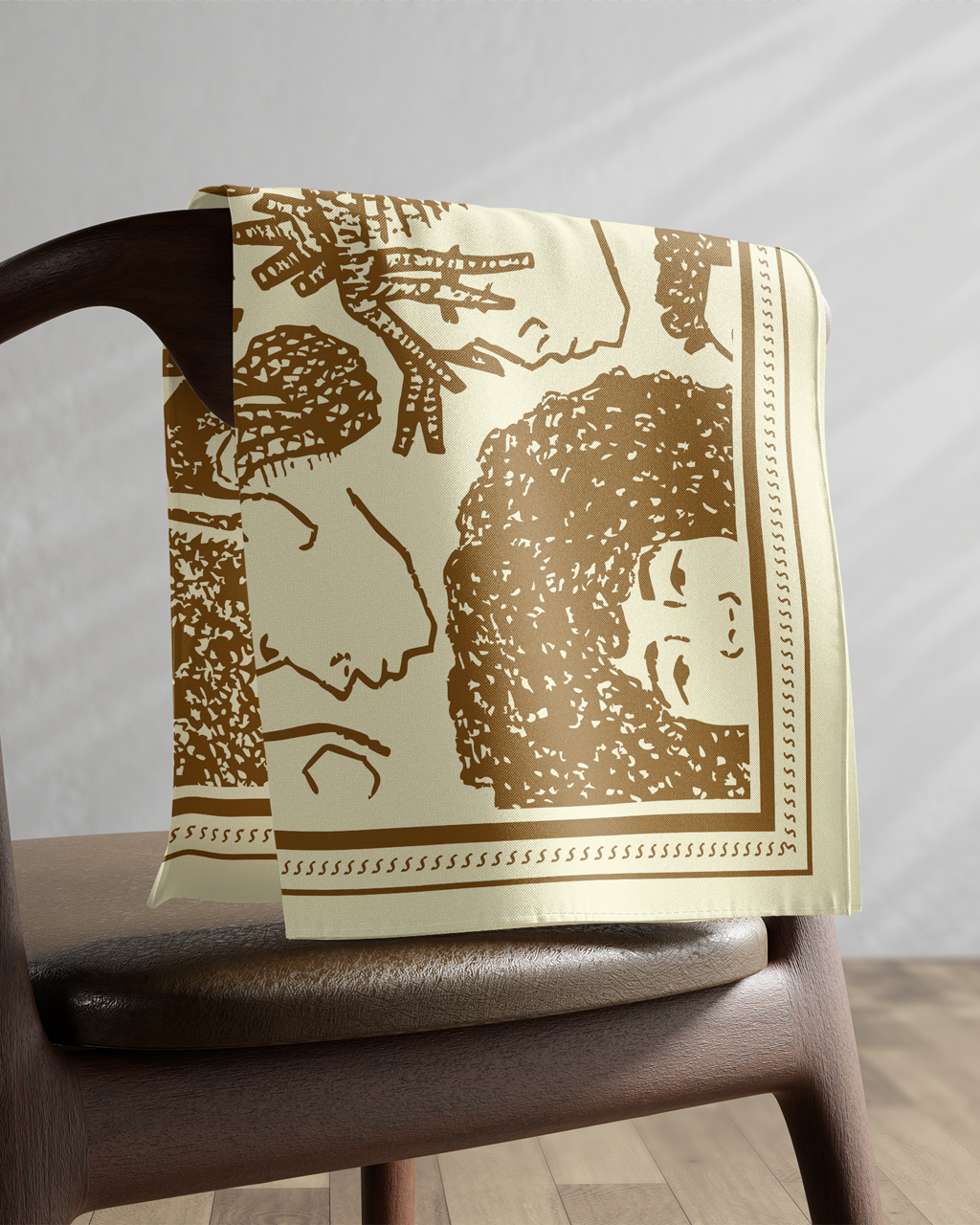 Illustrated scarf We Are Proud Prietas